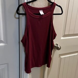 No Boundaries Maroon Tank Top